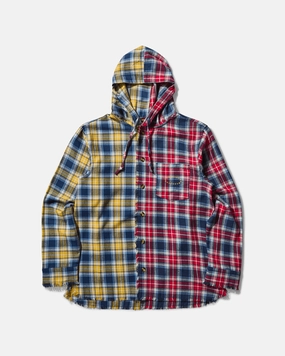 Men's Hooded Shirt Yellow / Red