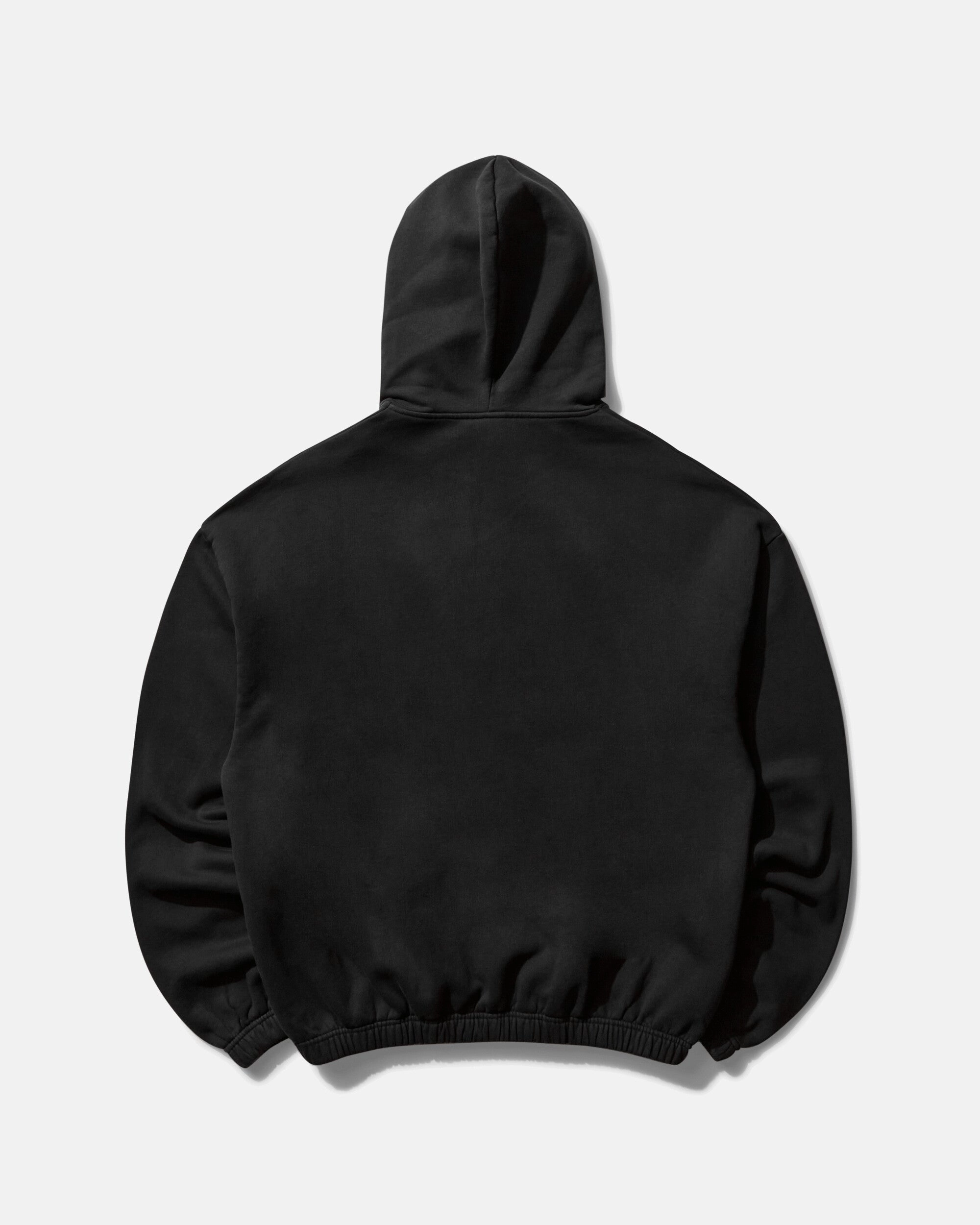 Men's Lazy Masked Hoodie Washed Black