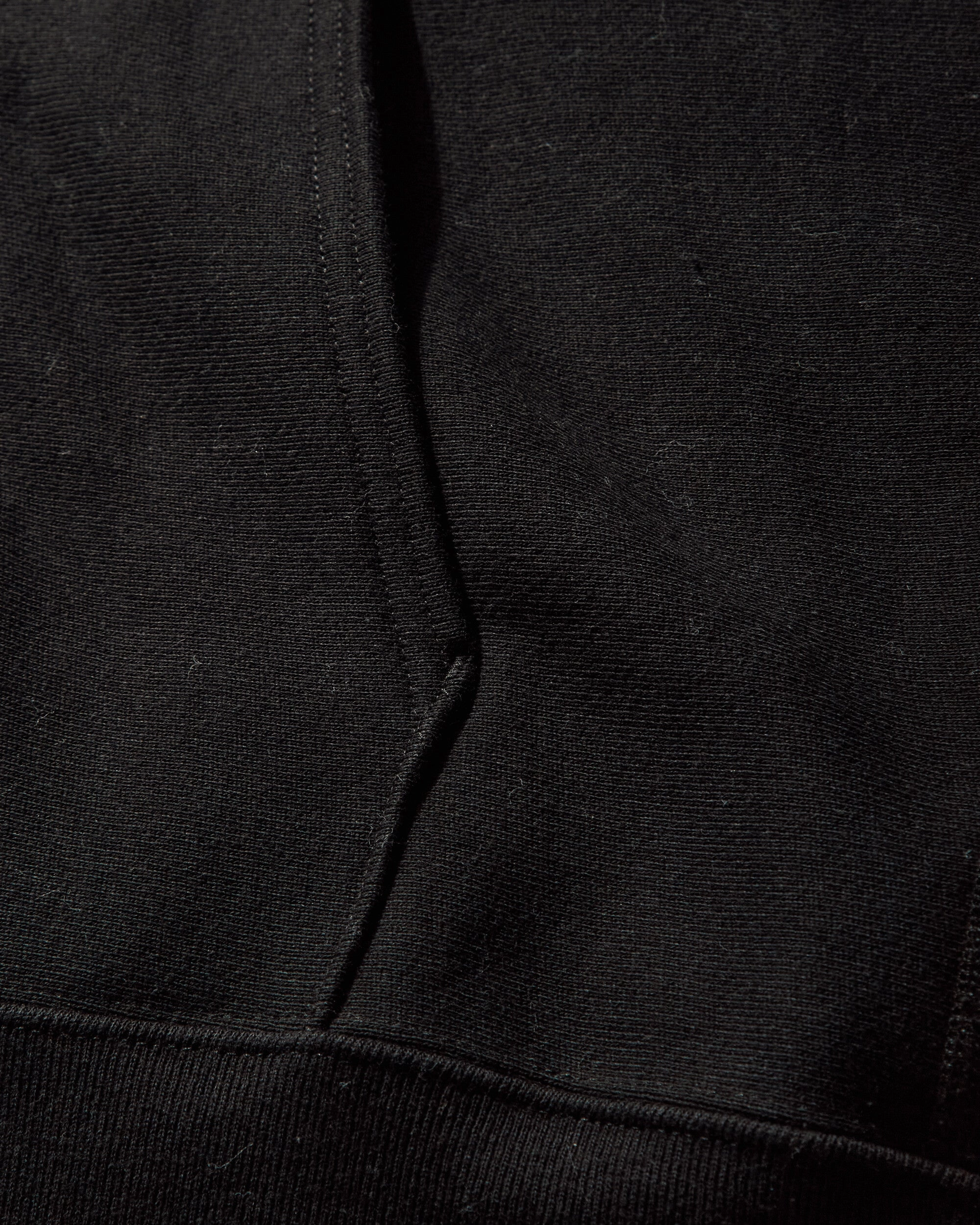 Men's Made in USA Reverse Weave Zipped Hoodie Black