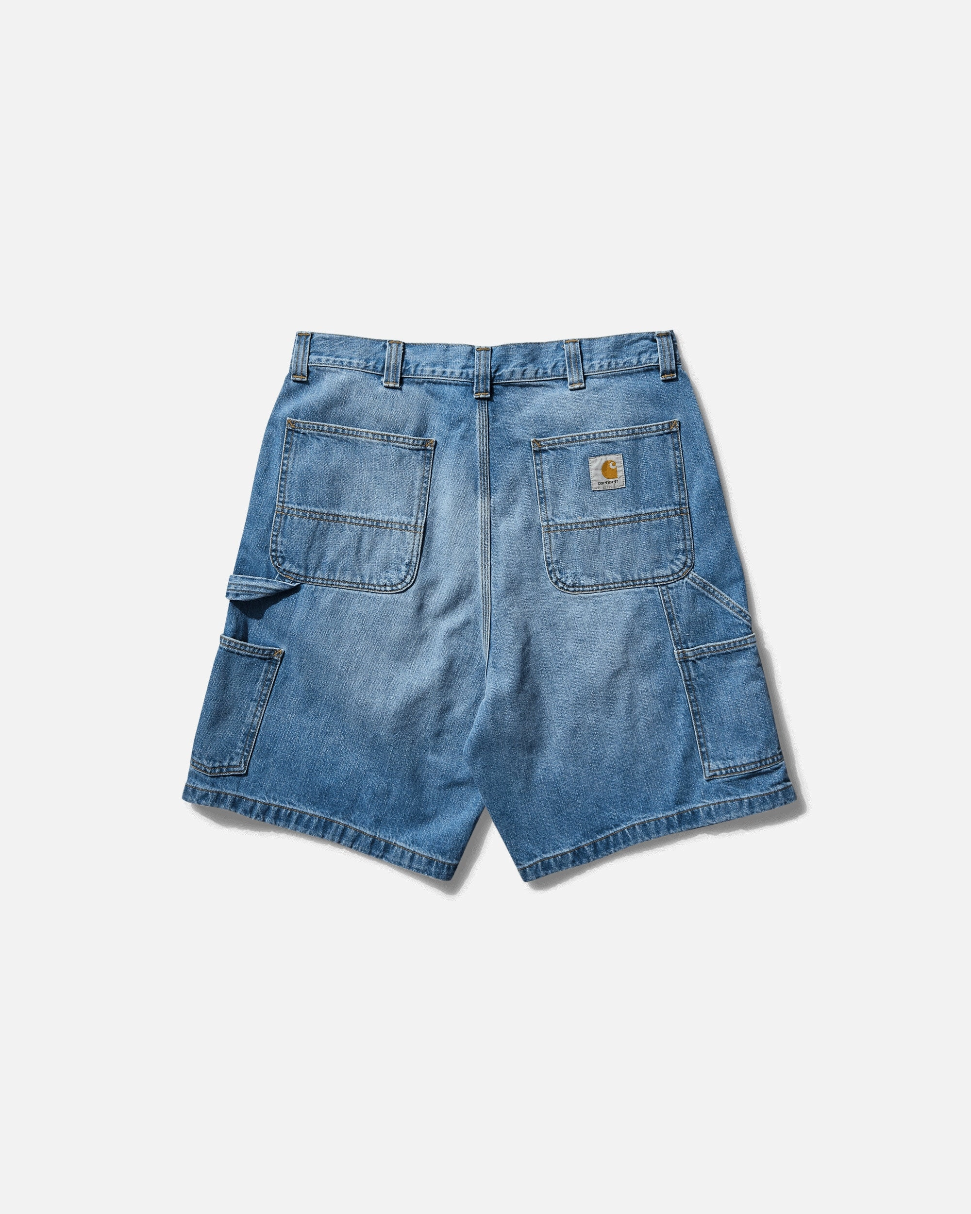 Men's OG Single Knee Shorts Blue (Burst Washed)
