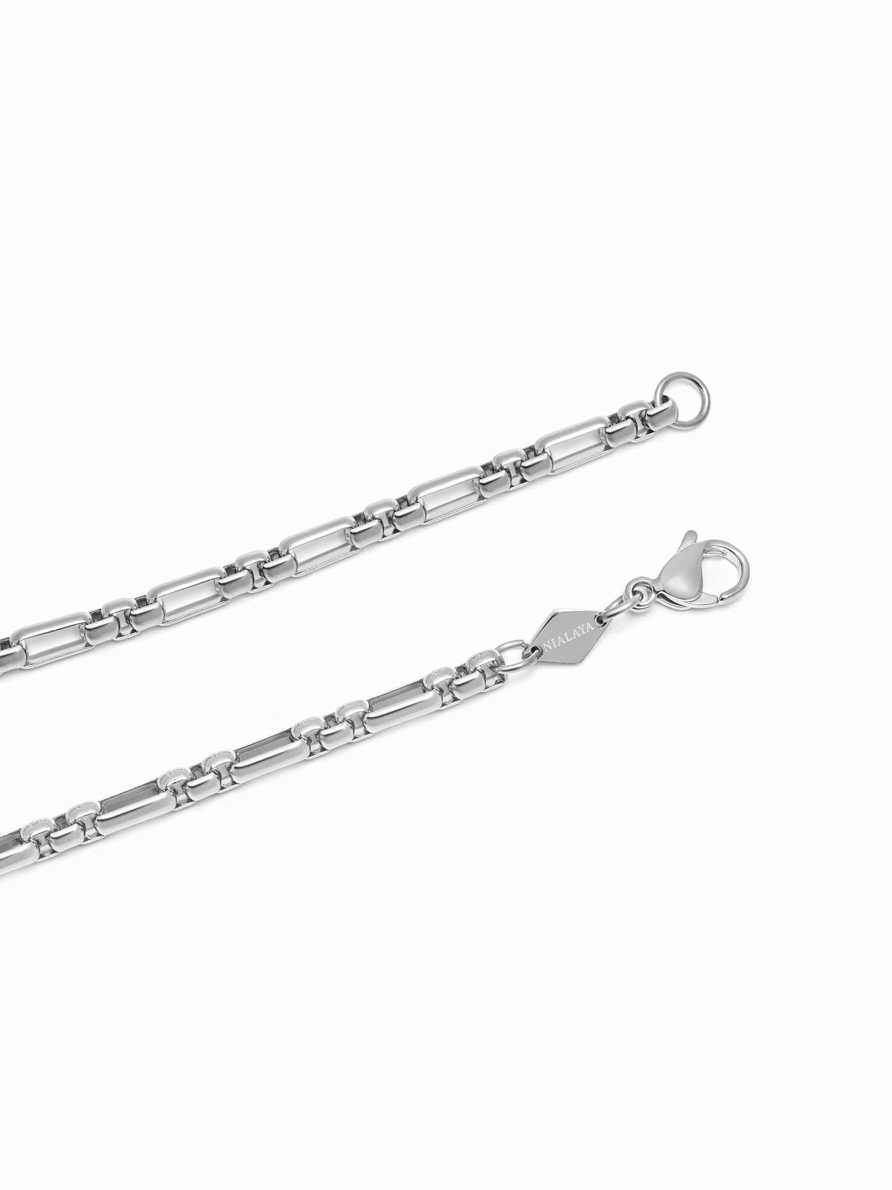 Men's Stainless Steel Modern Figaro Belcher Chain