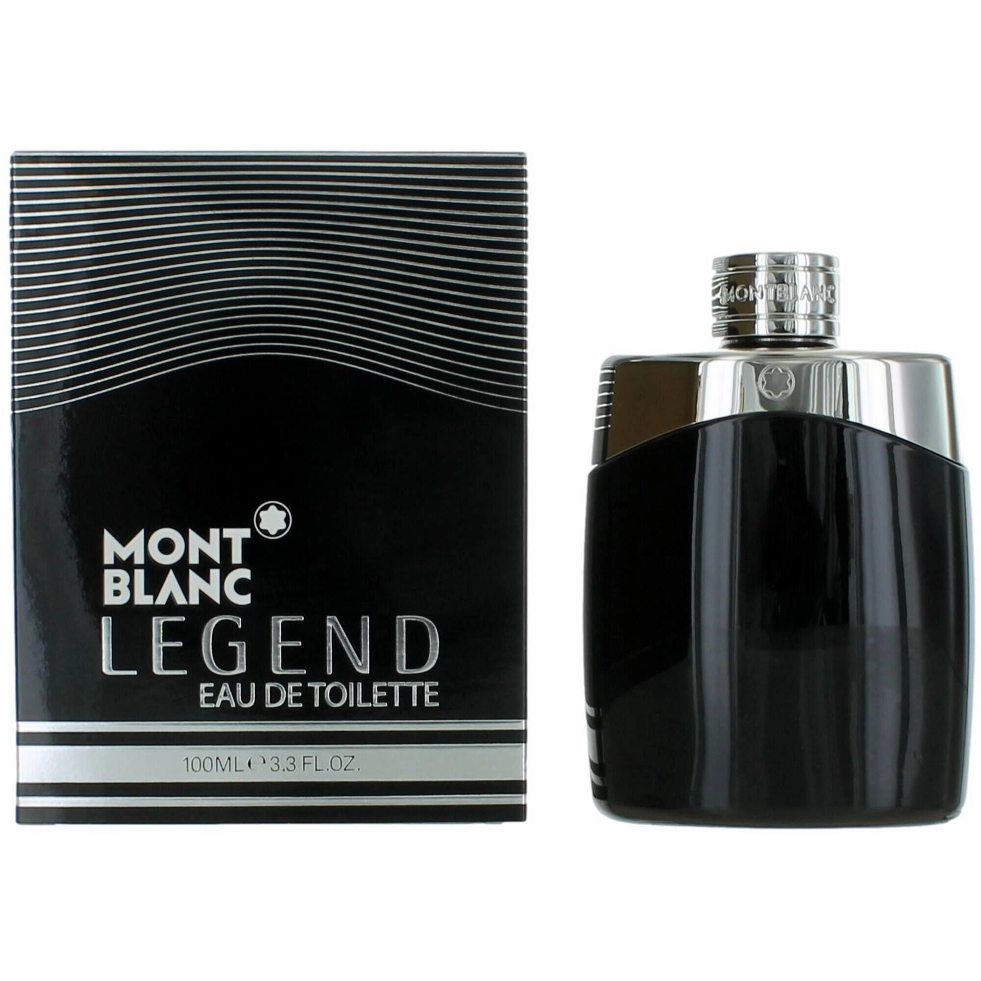 Montblanc Men's EDT Spray - Legend Sandalwood, Tonka and Evernyl Base Notes, 3.3 oz