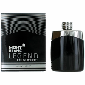 Montblanc Men's EDT Spray - Legend Sandalwood, Tonka and Evernyl Base Notes, 3.3 oz