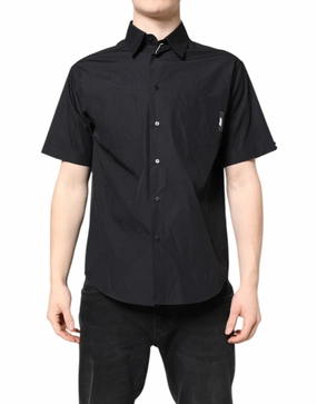 MSGM Printed Short Sleeves Colla Men Casual Men's Shirt