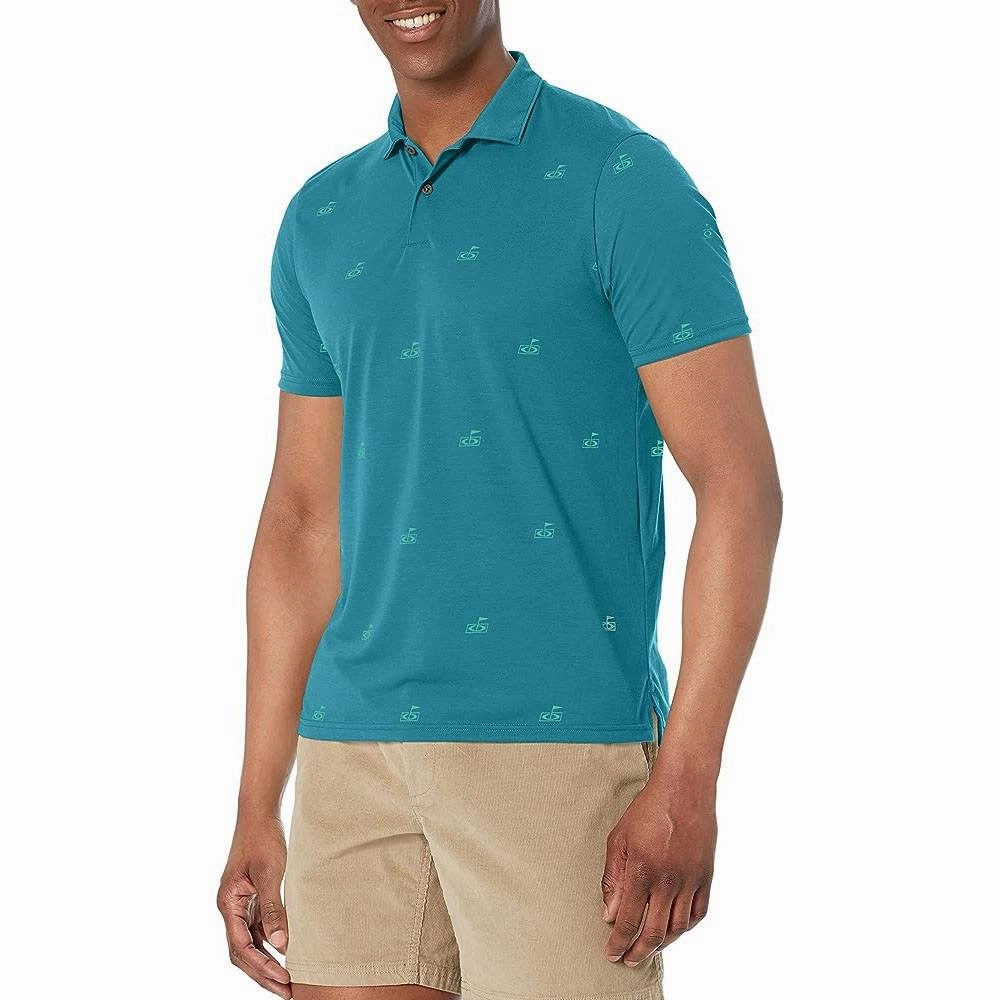 Oakley Flag Golf Polo Pattern Aurora Blue - SS23 Men