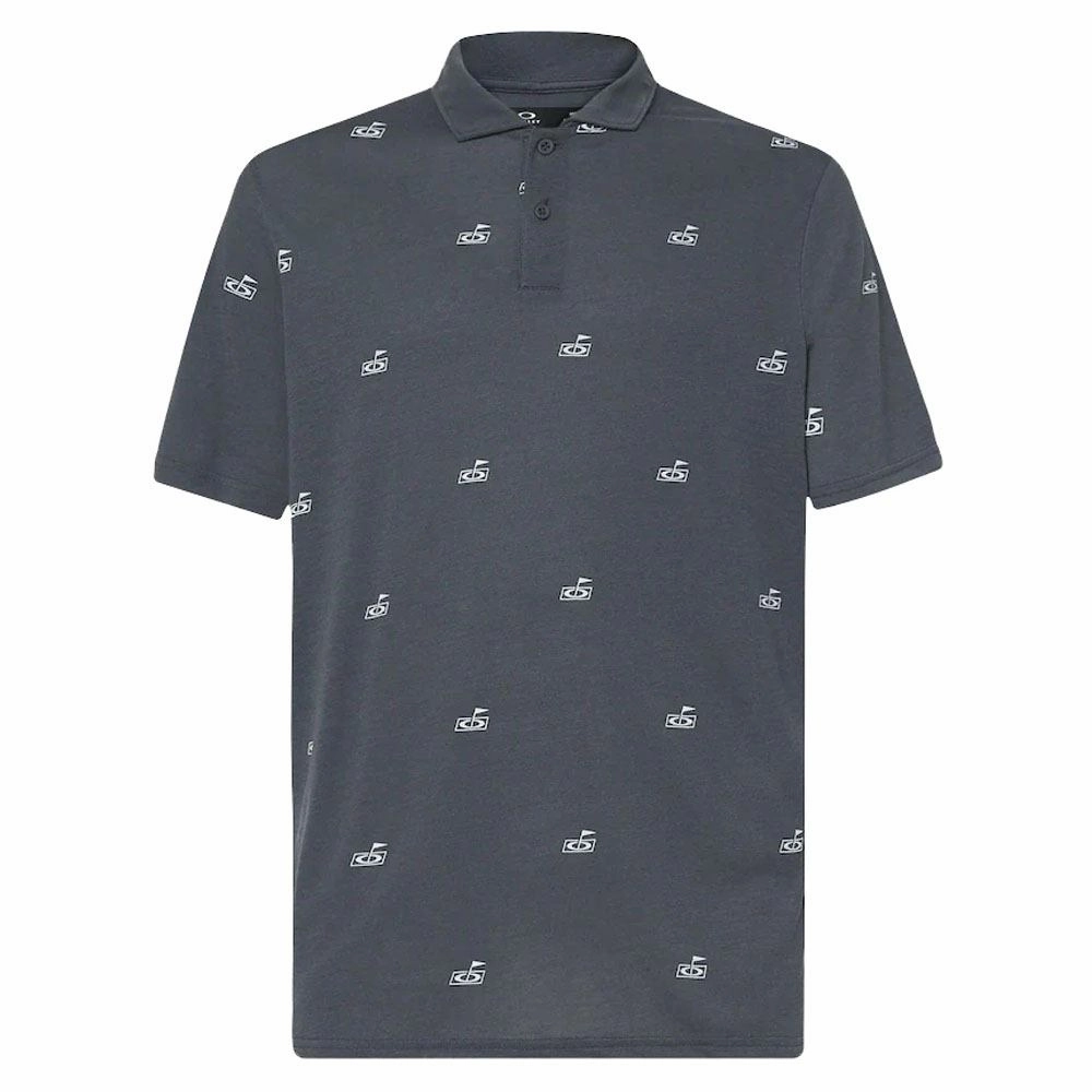 Oakley Flag Golf Polo Pattern Dark Slate - SS23 Men