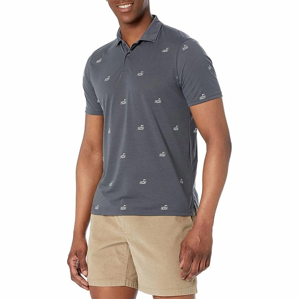 Oakley Flag Golf Polo Pattern Dark Slate - SS23 Men