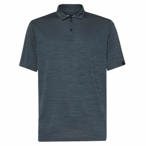 Oakley Gravity Pro Golf Polo Dark Slate Heather - SS23 Men