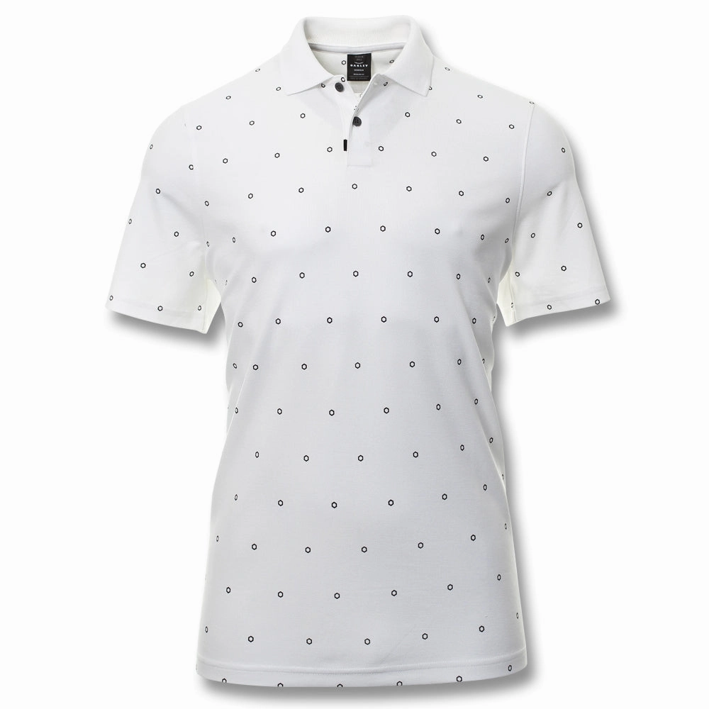 Oakley Hexad TN Protect Golf Polo White - SS21 Men