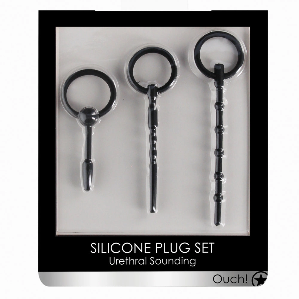 Ouch! Urethral Sounding Plug 3-Piece Set