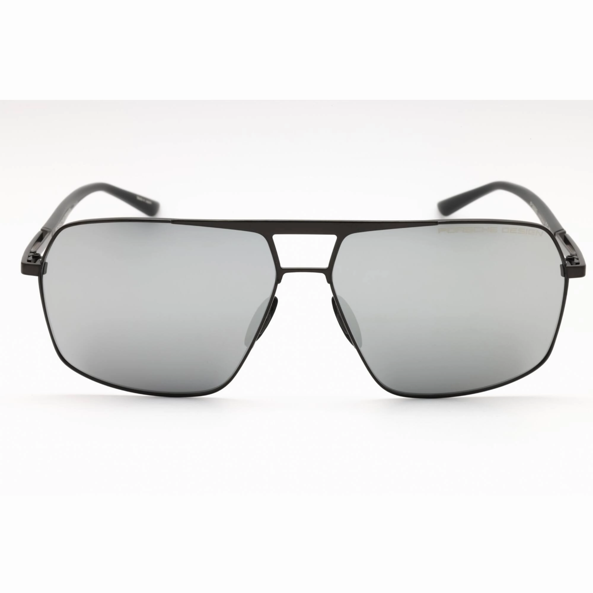 Porsche Men's Sunglasses - Black Titanium Full Rim Frame Light Grey Lens | P8930 A
