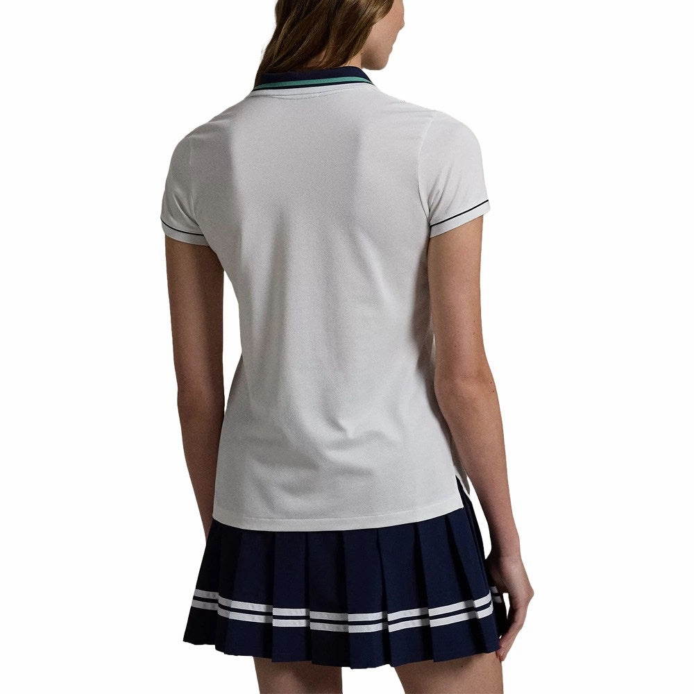 Ralph Lauren Tour Pique Val Golf Polo Ceramic White - FW24 Women