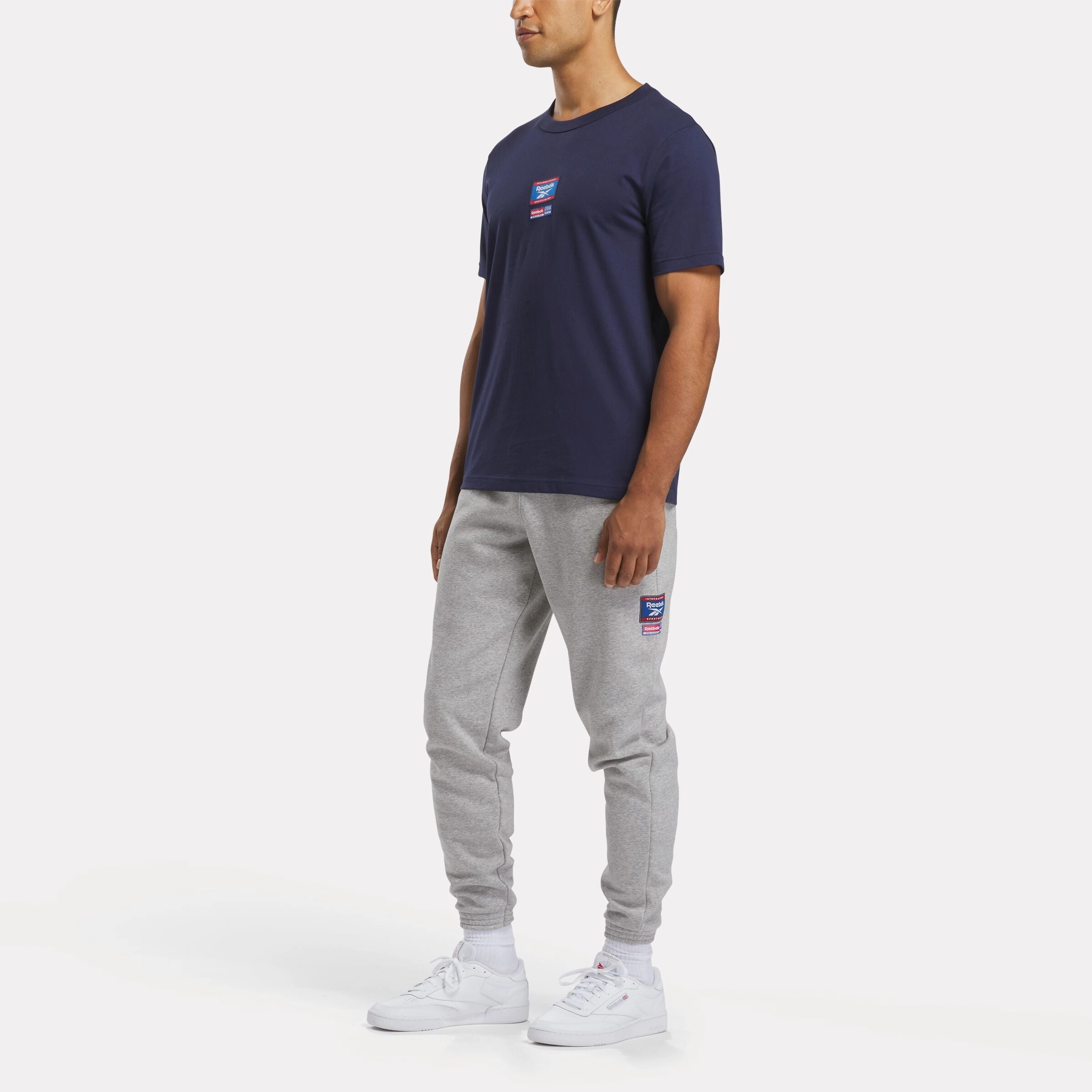 Reebok Identity Badge T-Shirt Vector Navy
