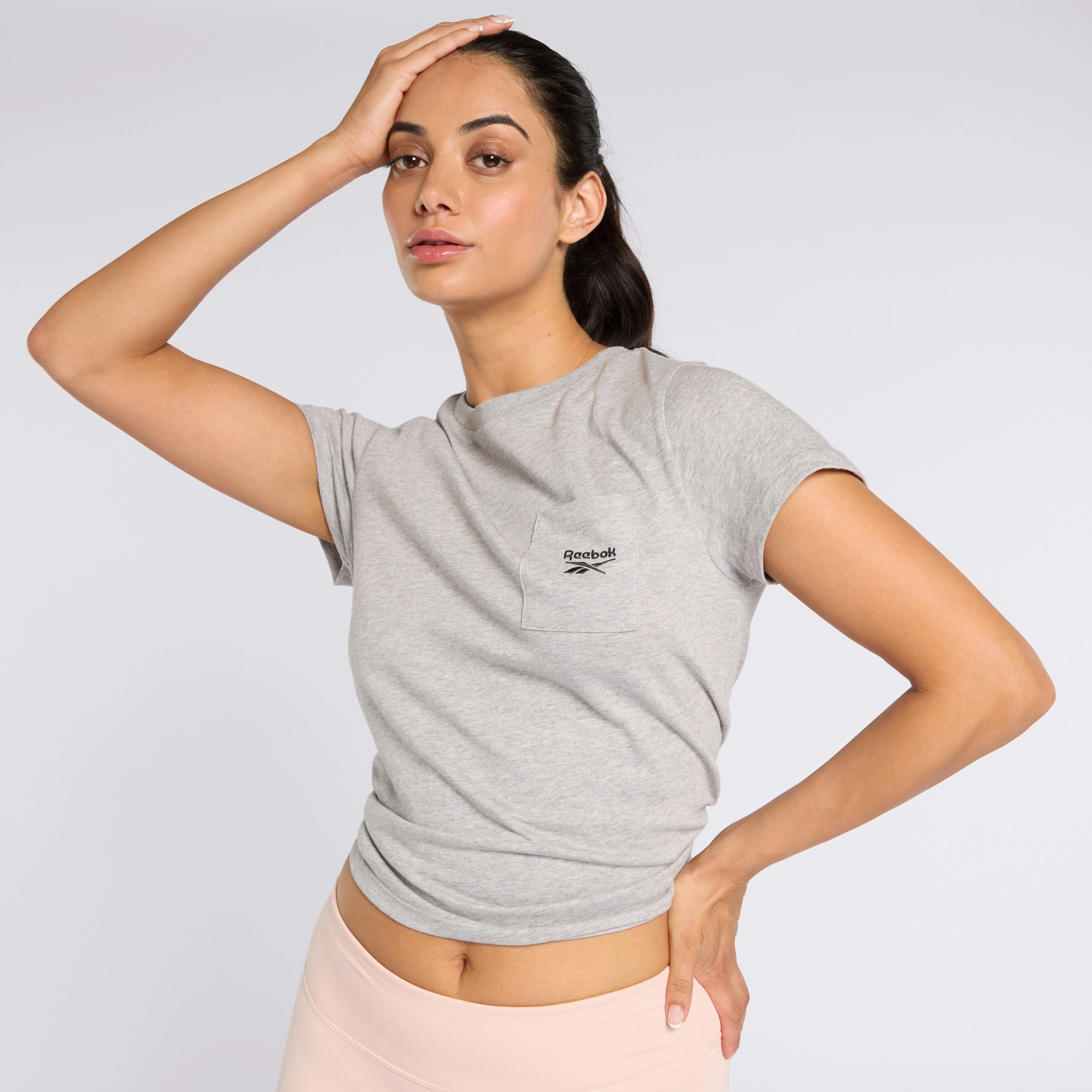 Reebok Identity Pocket T-Shirt Medium Grey Heather