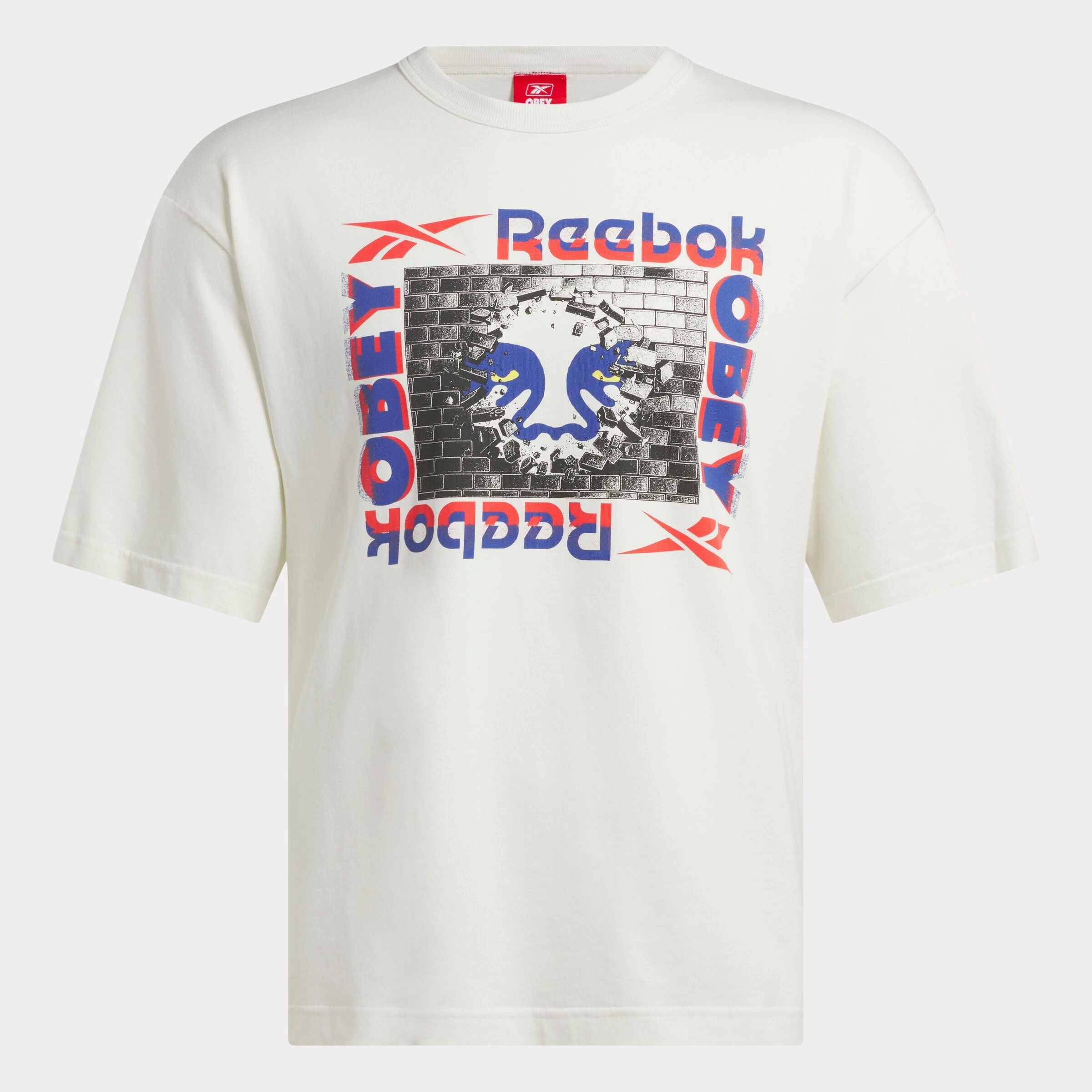 Reebok X Obey Graphic Tee Chalk