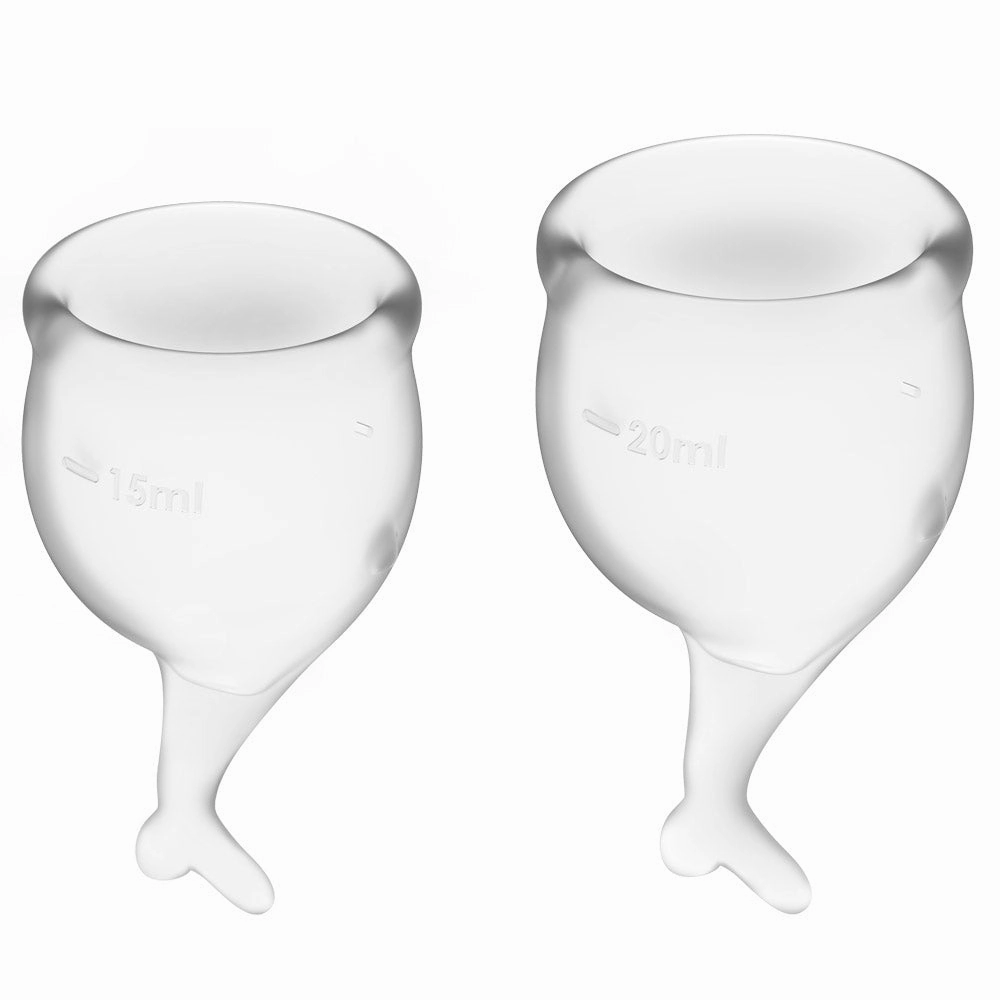Satisfyer Feel Secure Silicone Menstrual Cups 2-Pack