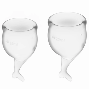 Satisfyer Feel Secure Silicone Menstrual Cups 2-Pack