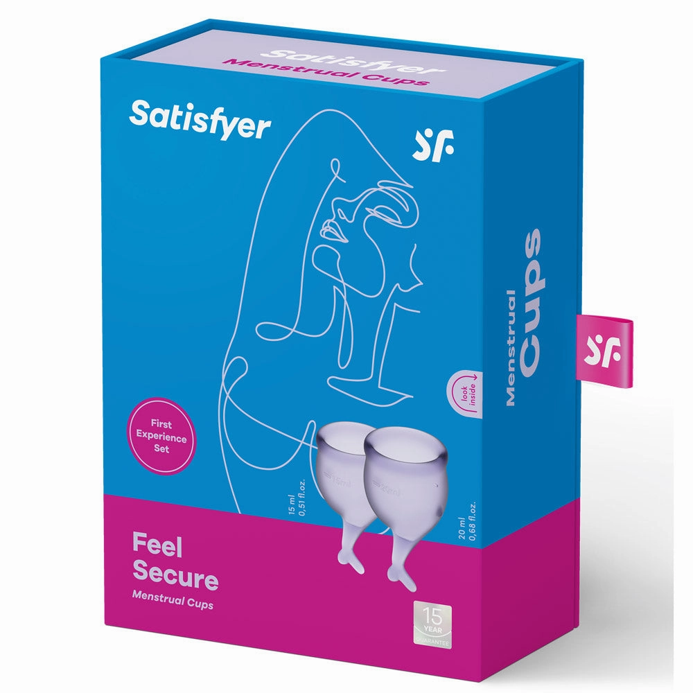 Satisfyer Feel Secure Silicone Menstrual Cups 2-Pack