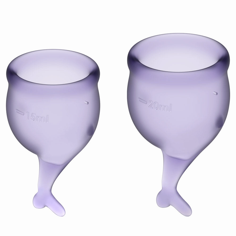 Satisfyer Feel Secure Silicone Menstrual Cups 2-Pack