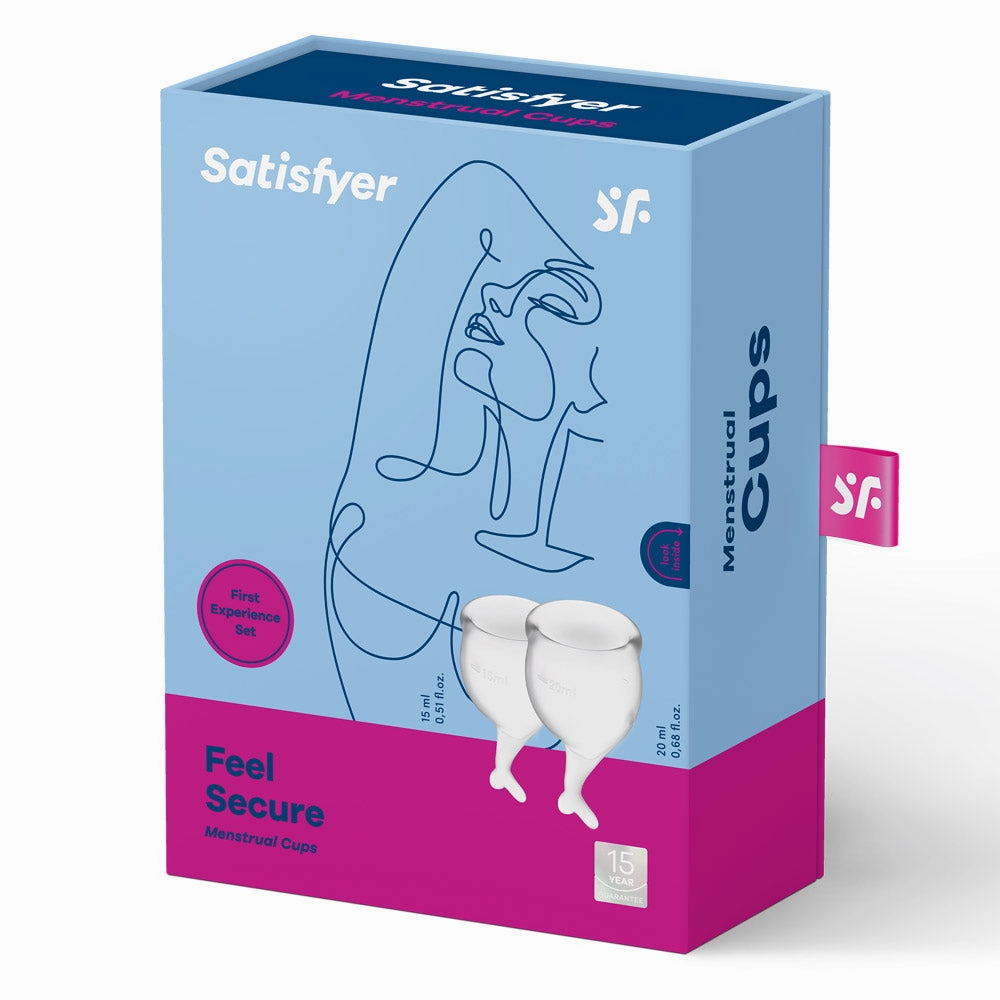 Satisfyer Feel Secure Silicone Menstrual Cups 2-Pack