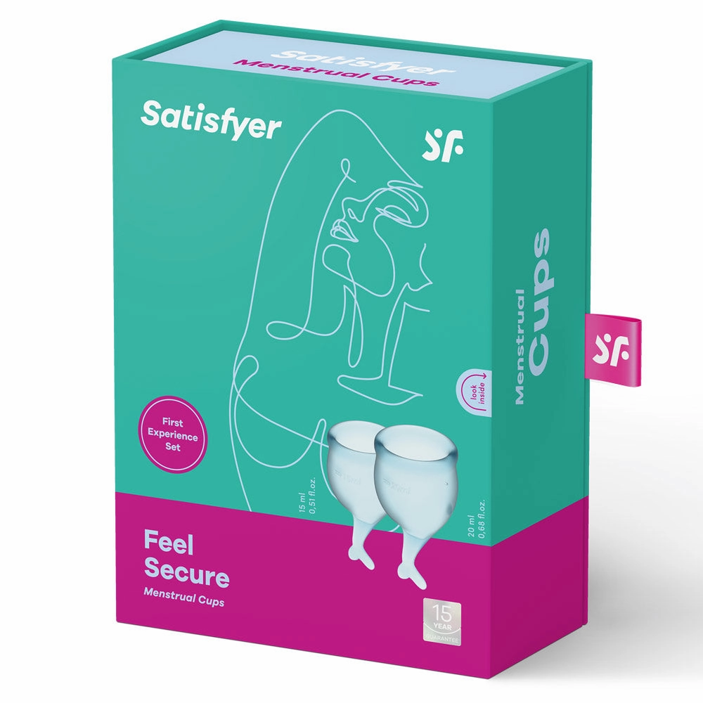 Satisfyer Feel Secure Silicone Menstrual Cups 2-Pack