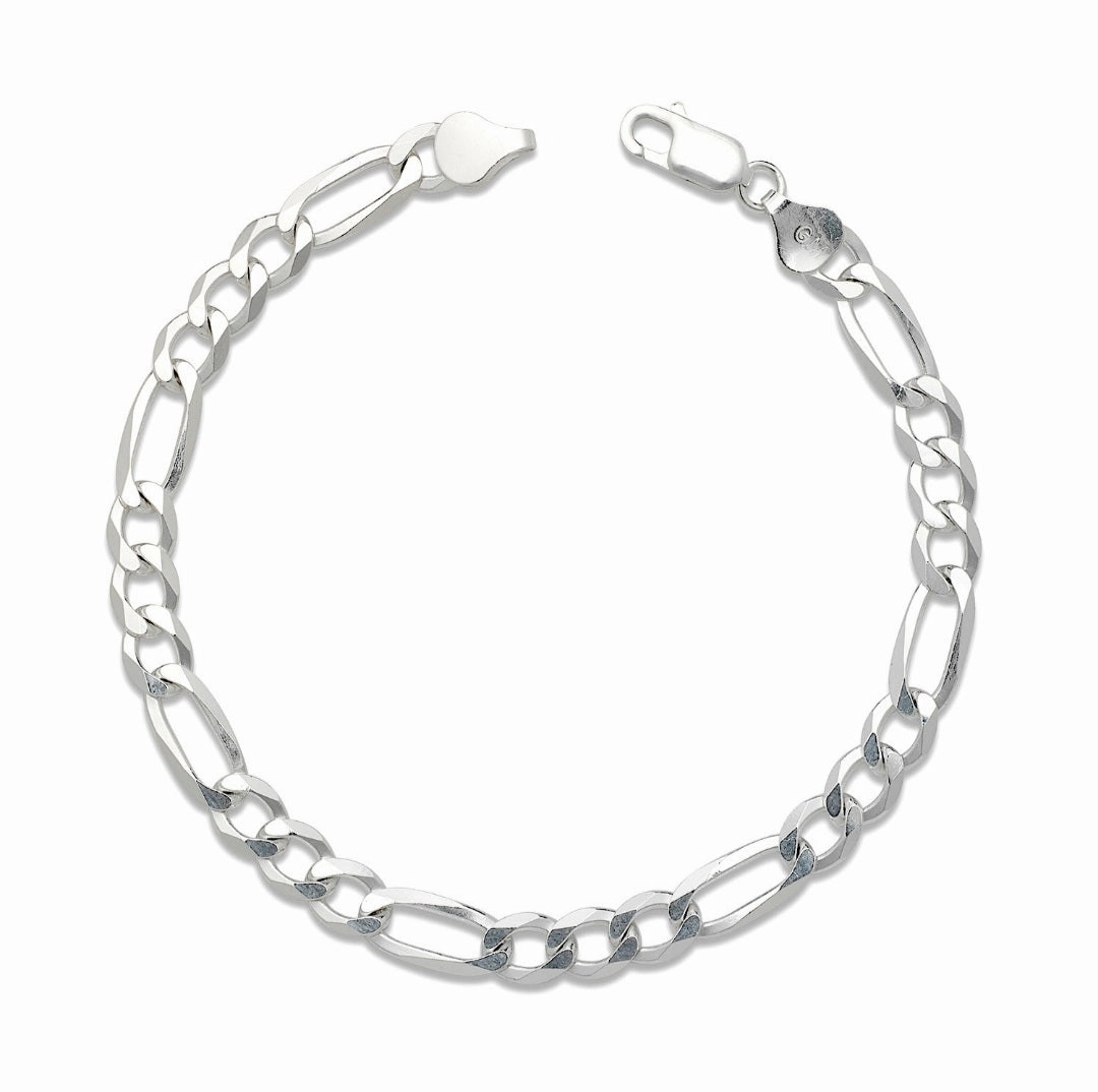 Silver Men's Figaro Bracelet