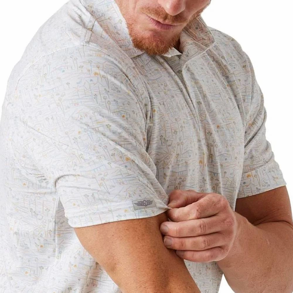 Straight Down Coachella Golf Polo White - FW24 Men
