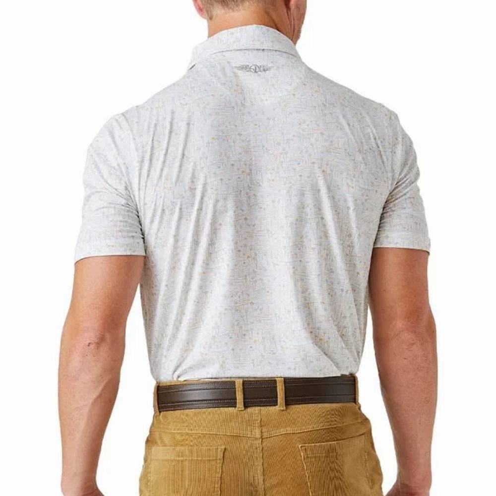 Straight Down Coachella Golf Polo White - FW24 Men