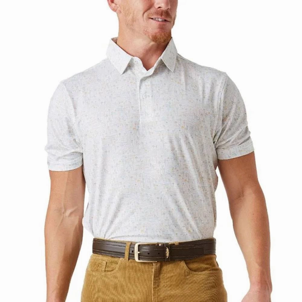 Straight Down Coachella Golf Polo White - FW24 Men