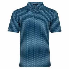 Straight Down Easy Rider Golf Polo Ocean - FW24 Men