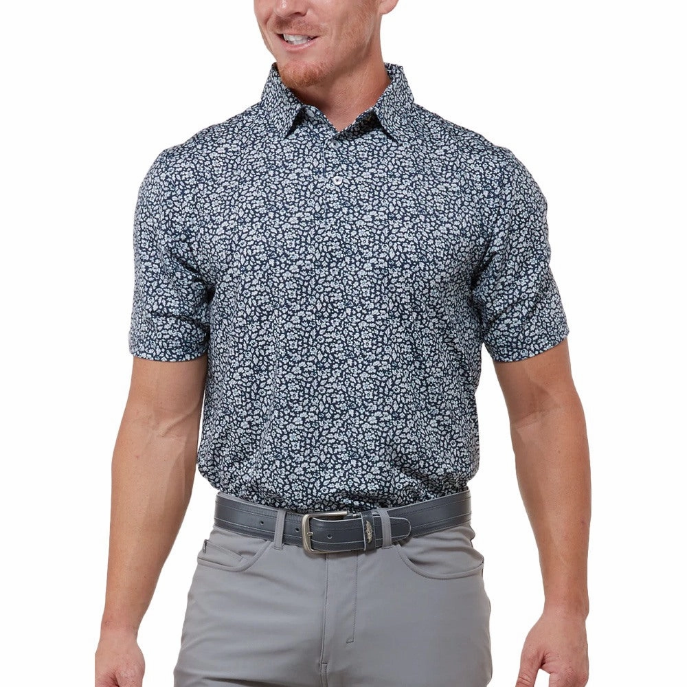Straight Down Liberty Golf Polo New Indigo - FW24 Men
