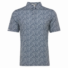 Straight Down Liberty Golf Polo New Indigo - FW24 Men