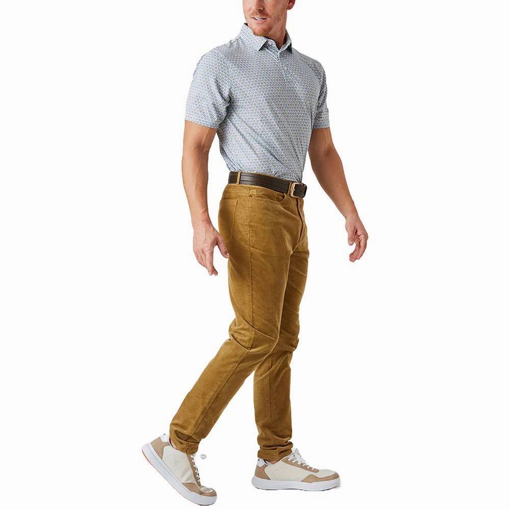 Straight Down Los Muertos Golf Polo White - FW24 Men