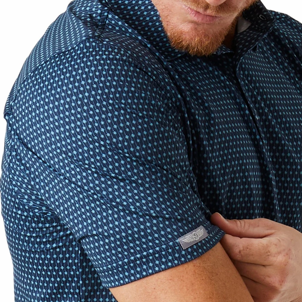 Straight Down Oasis Golf Polo New Indigo - FW24 Men