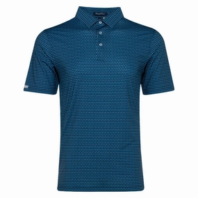 Straight Down Oasis Golf Polo New Indigo - FW24 Men
