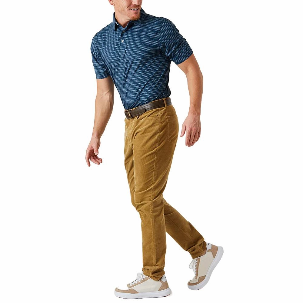 Straight Down Oasis Golf Polo New Indigo - FW24 Men