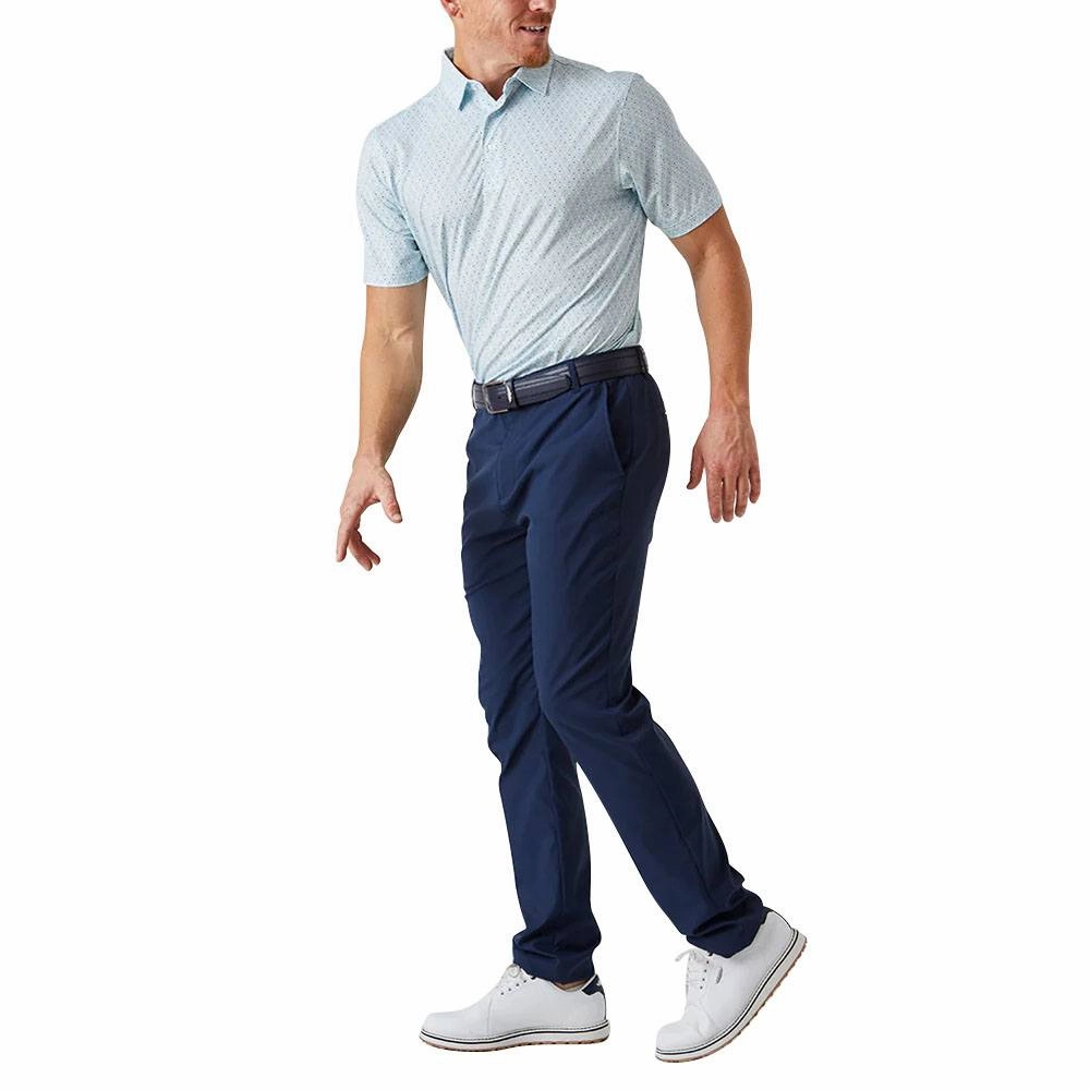 Straight Down Sun Burst Golf Polo Delphinium - FW24 Men