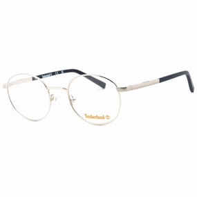 Timberland Men's Eyeglasses - Shiny Light Nickeltin Metal Full Rim Frame | TB1724 010