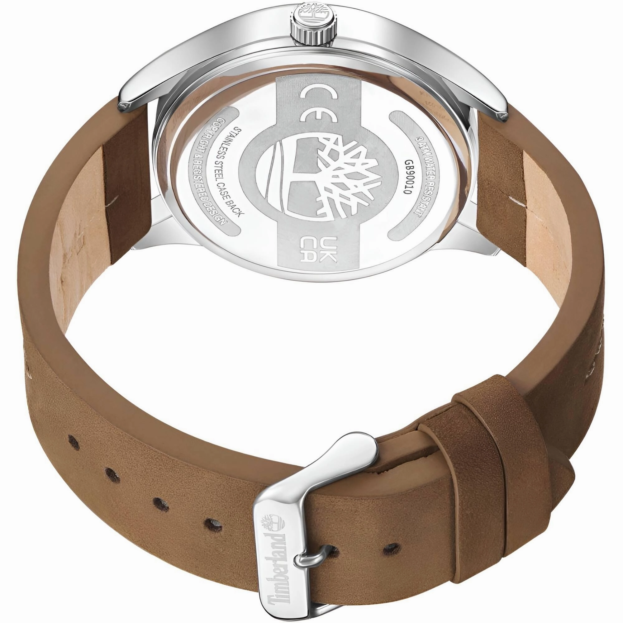 Timberland Men's Watch - Classic Beige Dial Tan Leather Strap Date | TDWGB9001003