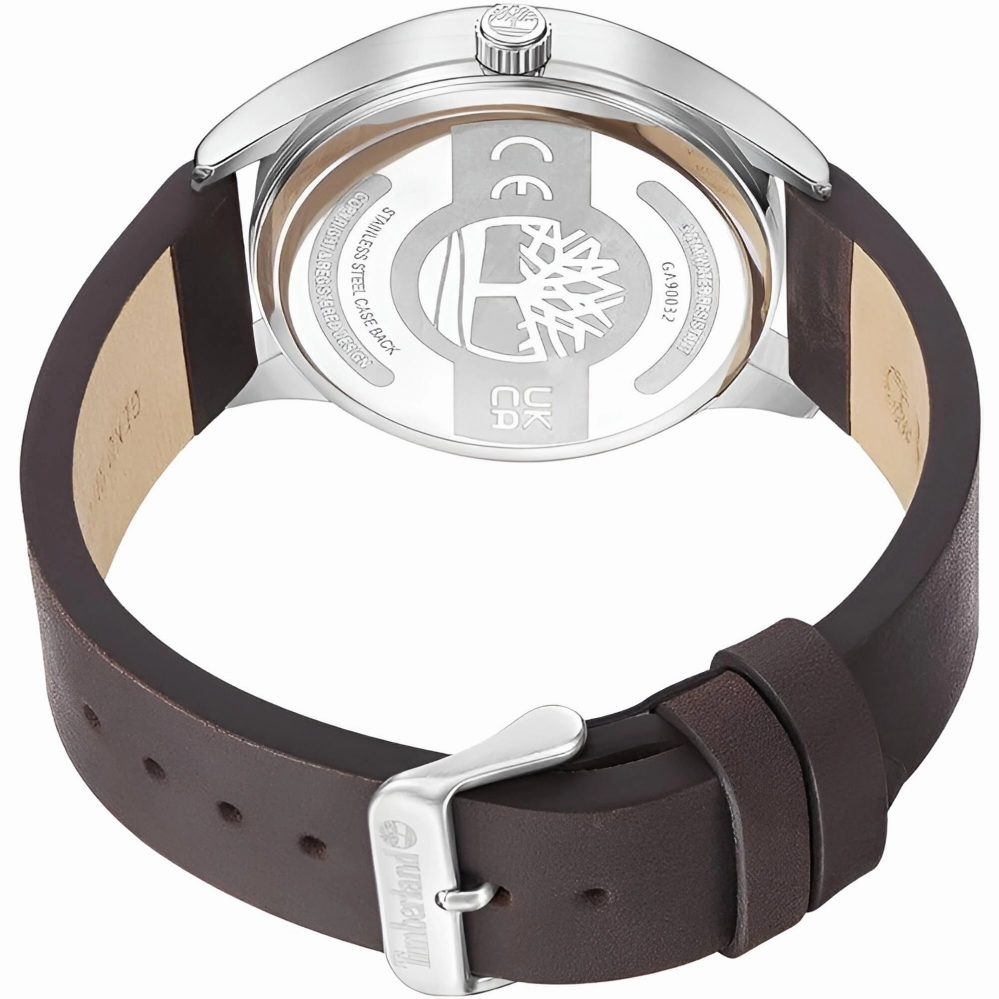 Timberland Men's Watch - Classic Black Dial Brown Leather Strap Quartz | TDWGA9003203