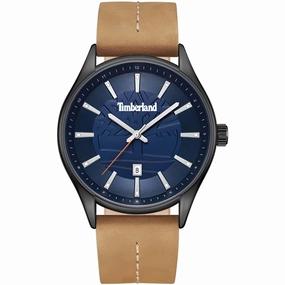 Timberland Men's Watch - Classic Blue Dial Genuine Leather Strap Date | TDWGB9001002