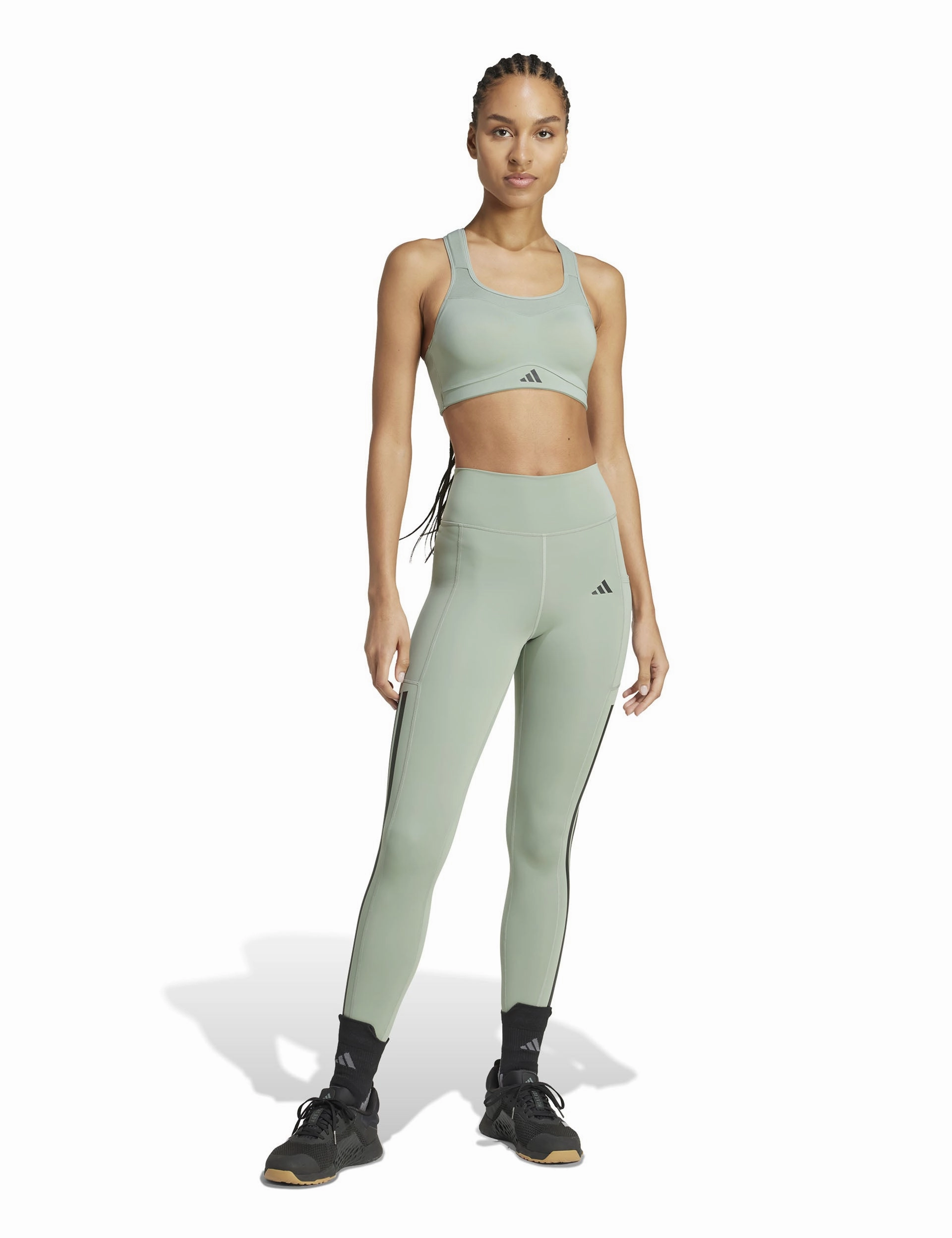 TLRD Impact Training High Support Bra - Silver Green