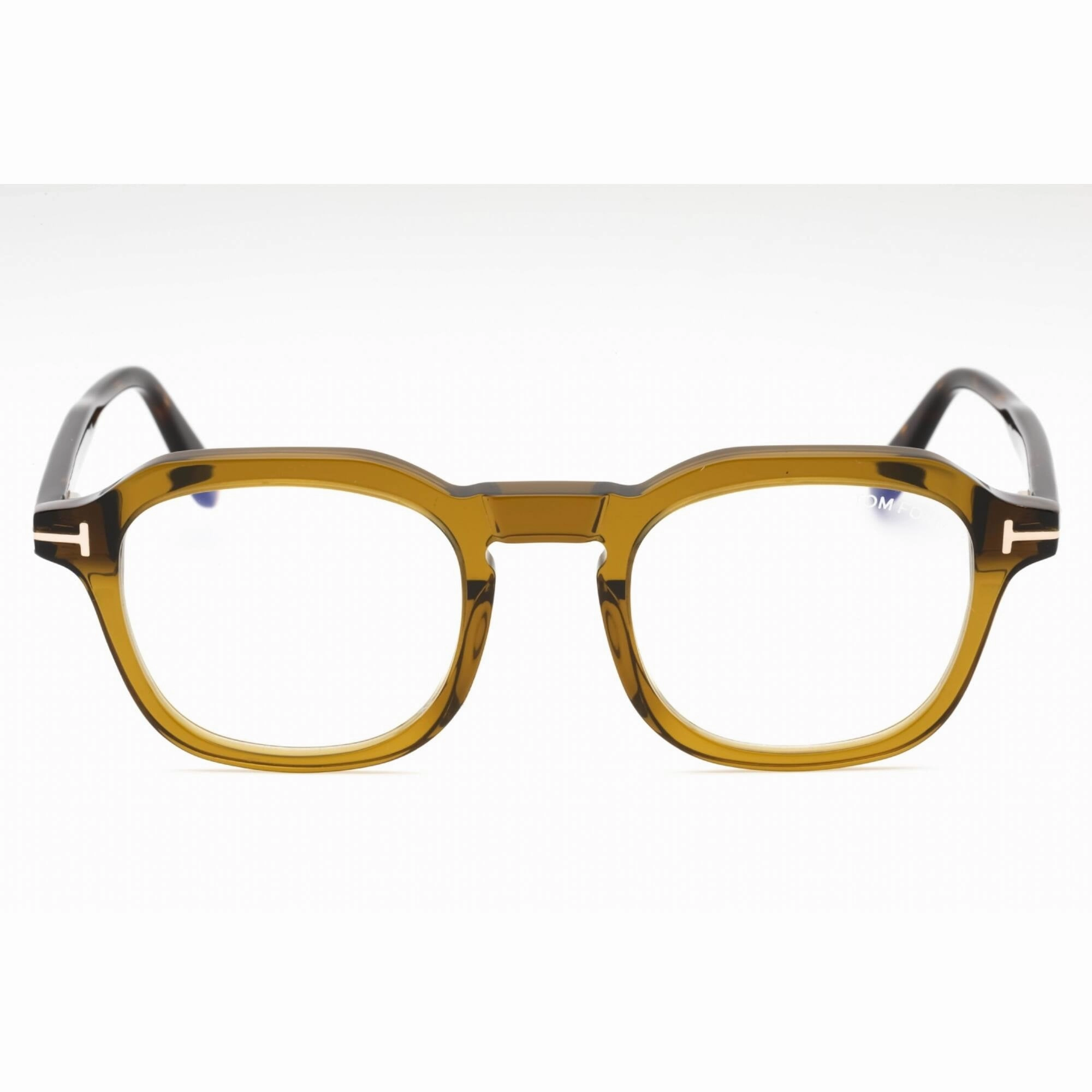 Tom Ford Men's Eyeglasses - Dark Green/Other Acetate Square Frame | FT5836-B 098