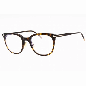 Tom Ford Men's Eyeglasses - Dark Havana Acetate Cat Eye Frame | FT5776-D-B 052