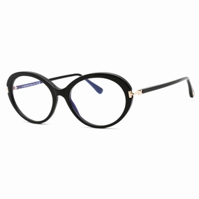 Tom Ford Men's Eyeglasses - Full Rim Shiny Black Rectangular Frame | FT5675-B 001