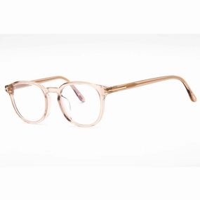 Tom Ford Men's Eyeglasses - Full Rim Shiny Light Brown Round Frame | FT5795-K-B 045