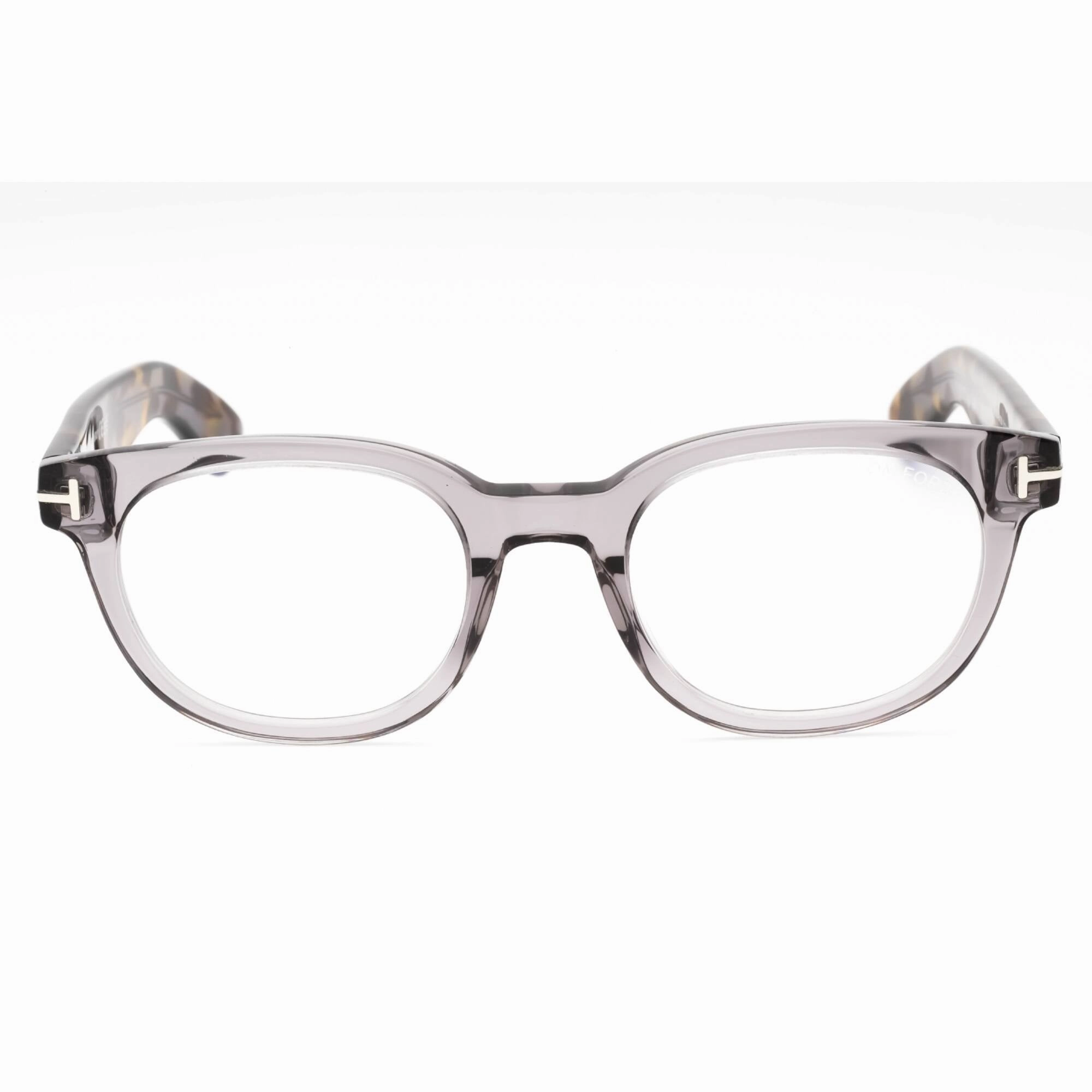 Tom Ford Men's Eyeglasses - Grey/Other Acetate Round Full Rim Frame | FT5807-B 020