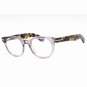Tom Ford Men's Eyeglasses - Grey/Other Acetate Round Full Rim Frame | FT5807-B 020
