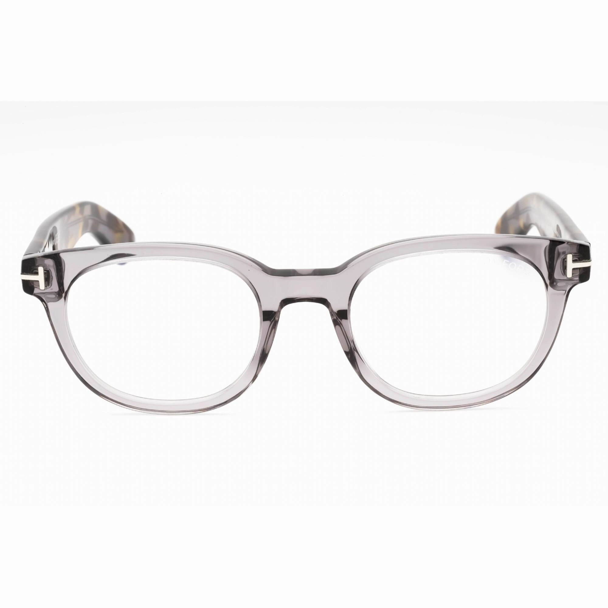 Tom Ford Men's Eyeglasses - Grey/Other Acetate Round Full Rim Frame | FT5807-B 020