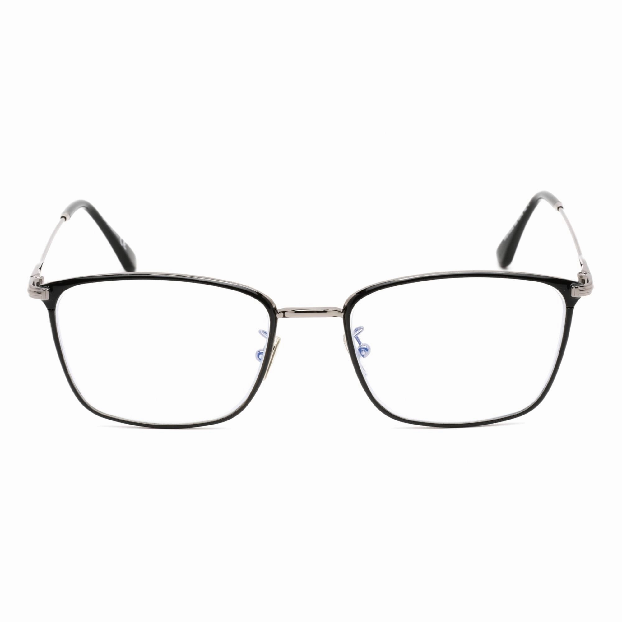 Tom Ford Men's Eyeglasses - Shiny Gunmetal Metal Rectangular Frame | FT5774-D-B 008